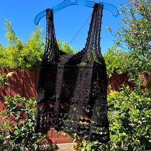 Crochet Black Tank
